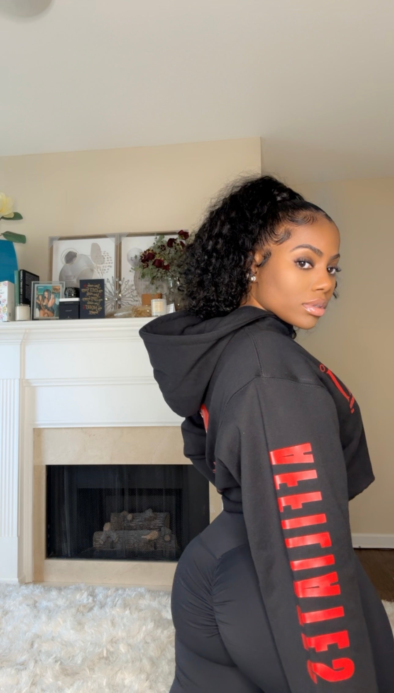 2 Cold 2 Love Affiliates Cropped Hoodie