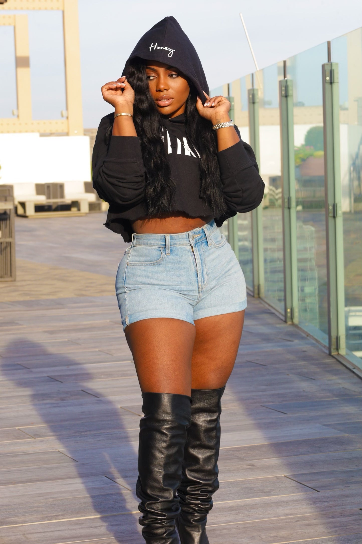 Affiliates Cropped Hoodie
