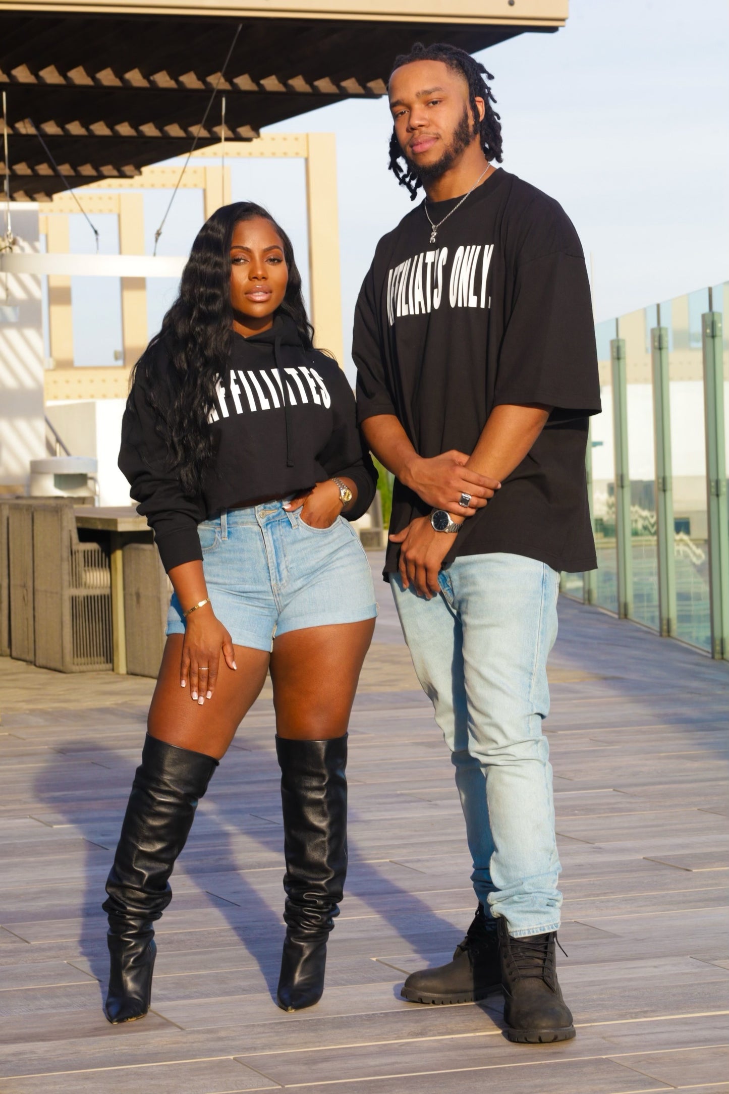Affiliates Cropped Hoodie