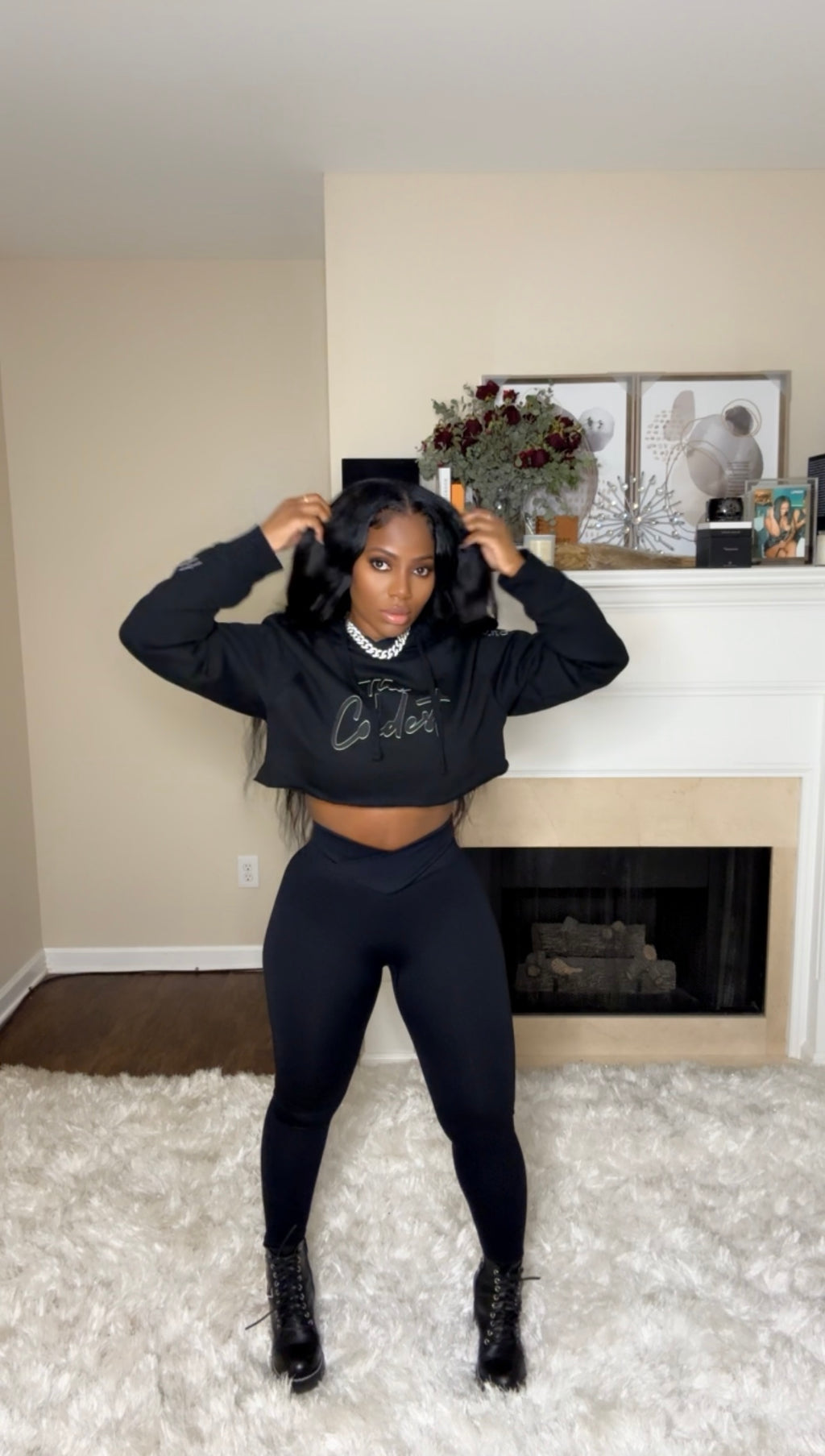 The Coldest Signature Cropped Hoodie