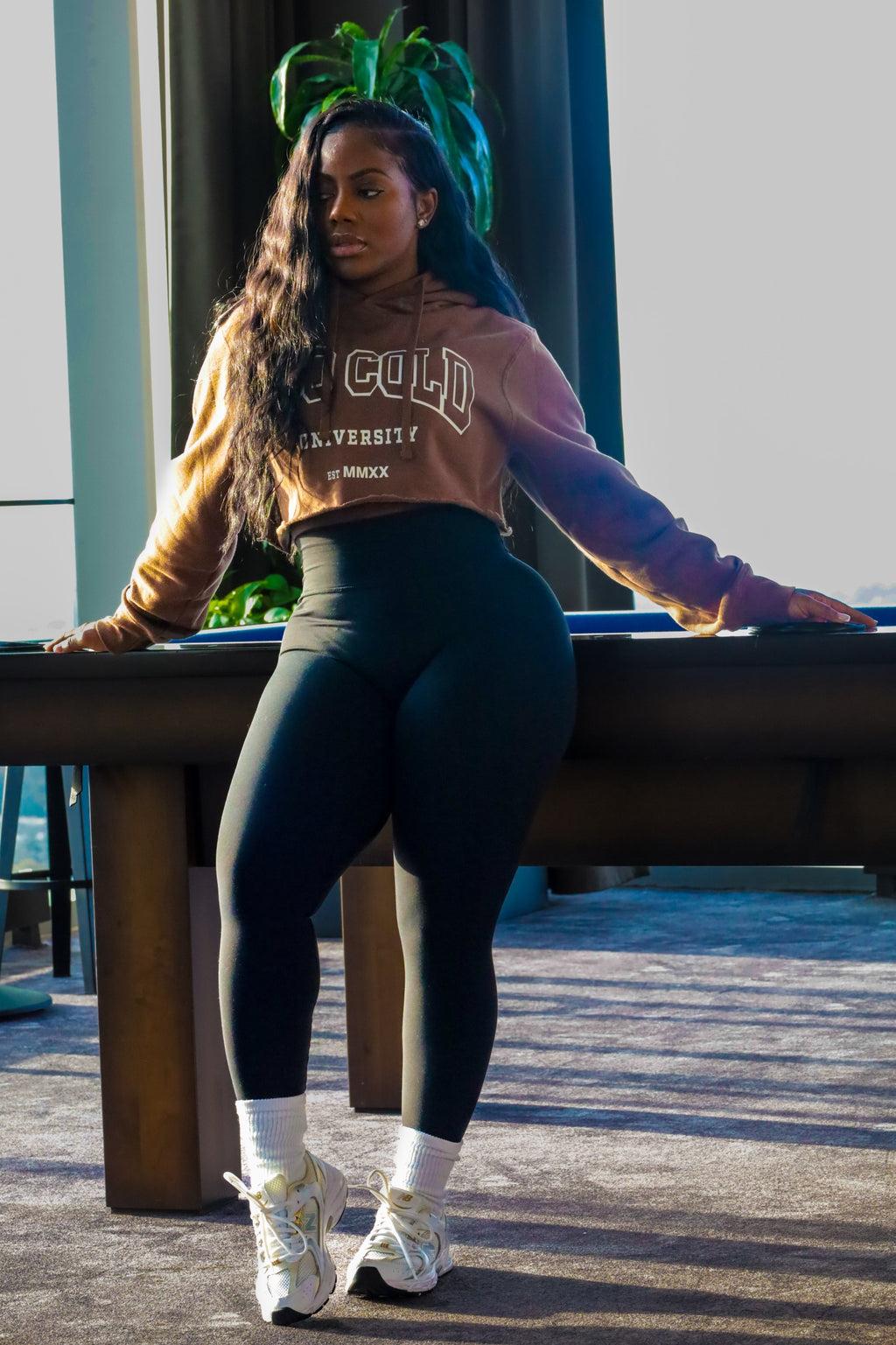 Too Cold University Cropped Hoodie