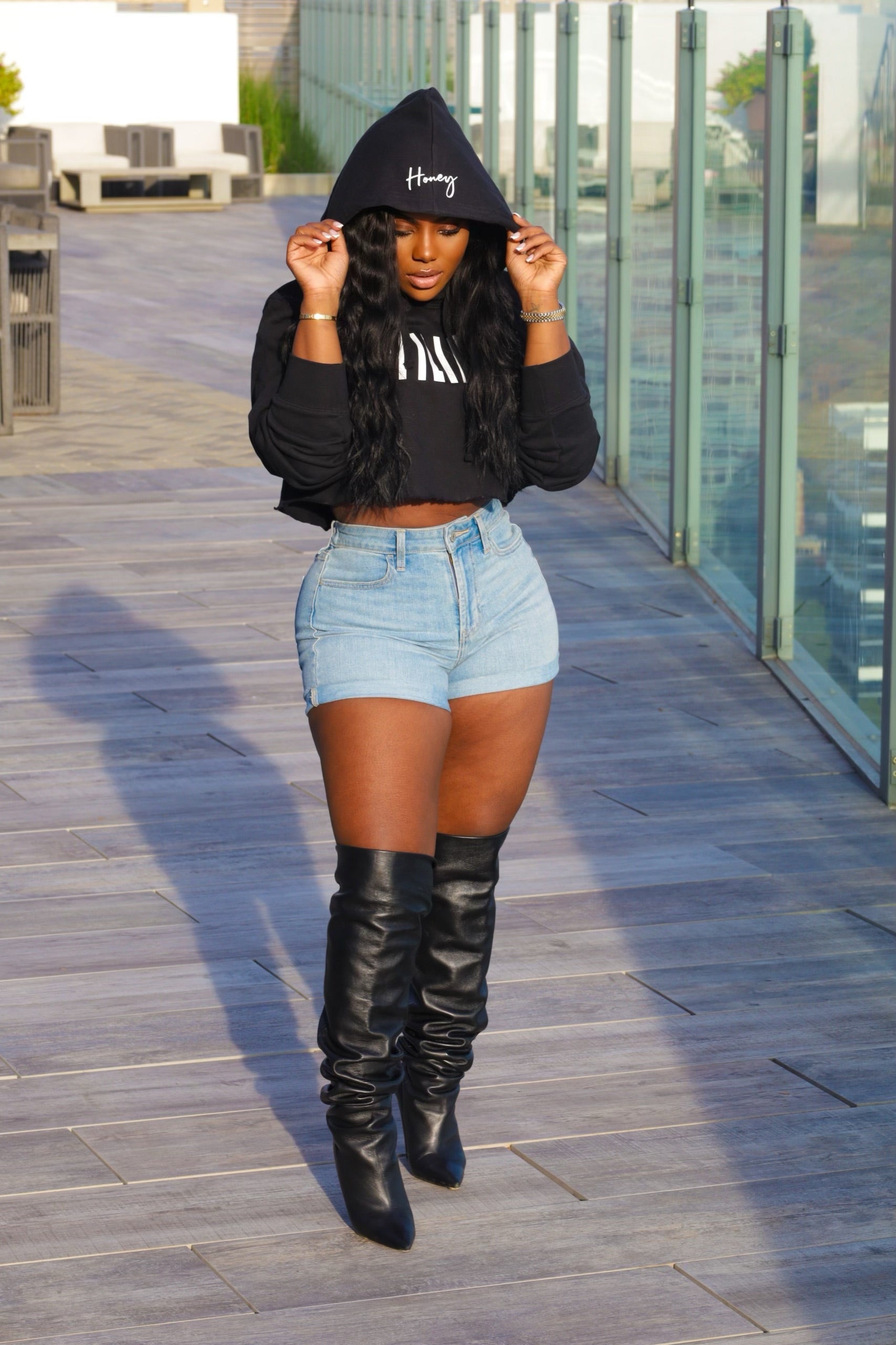 Affiliates Cropped Hoodie