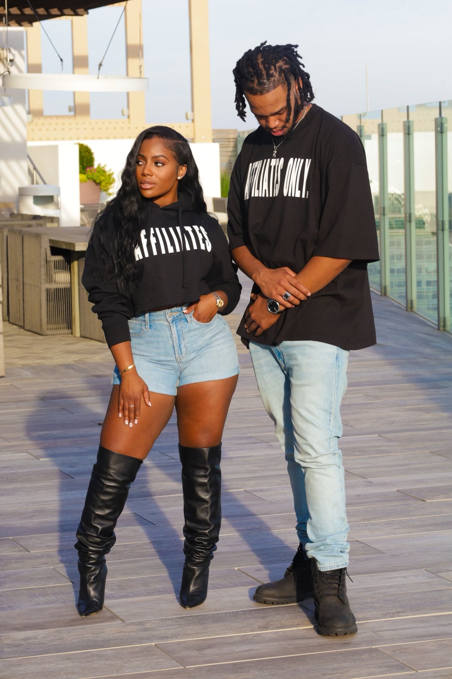 Affiliates Cropped Hoodie