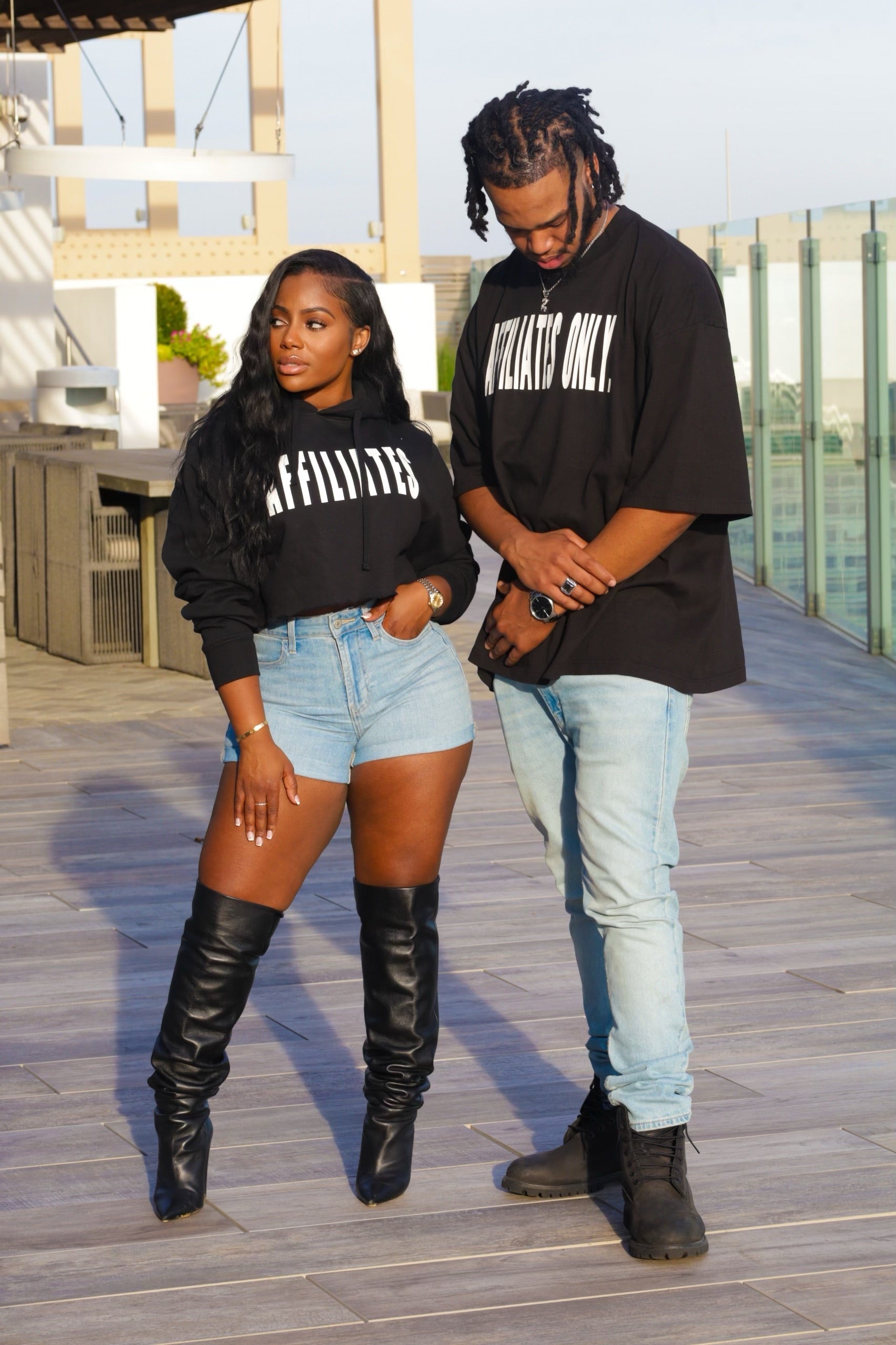 Affiliates Cropped Hoodie