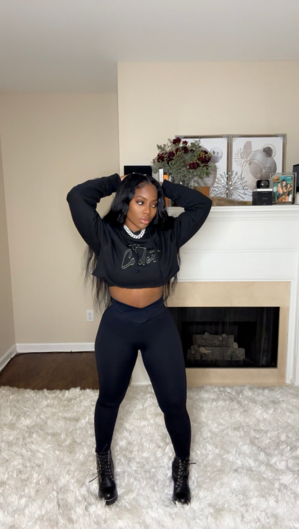 The Coldest Signature Cropped Hoodie