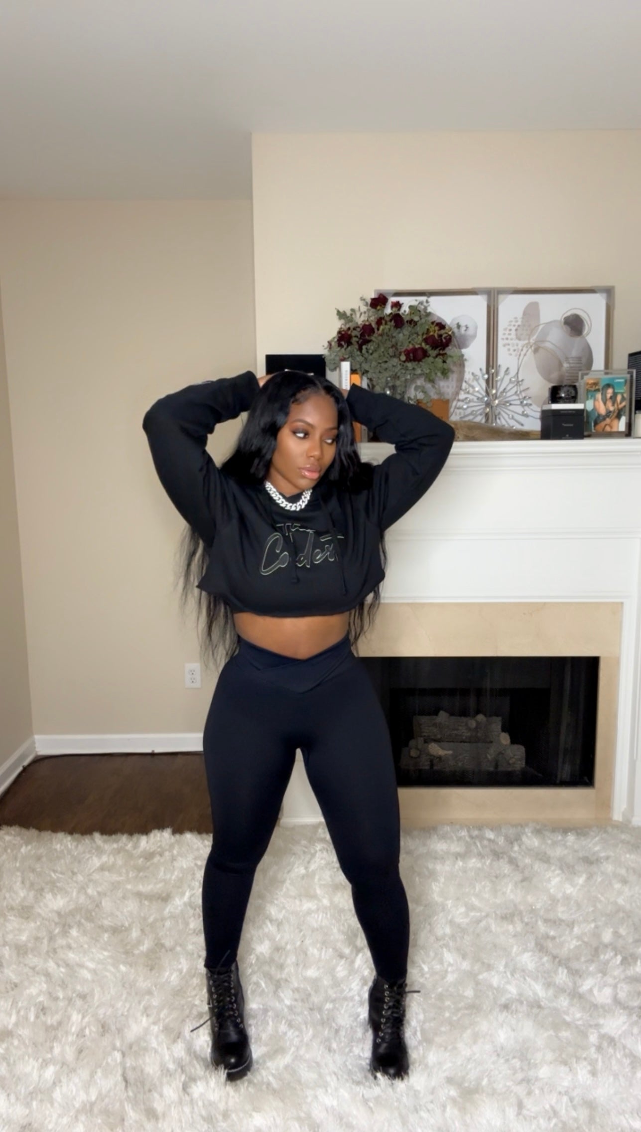 The Coldest Signature Cropped Hoodie