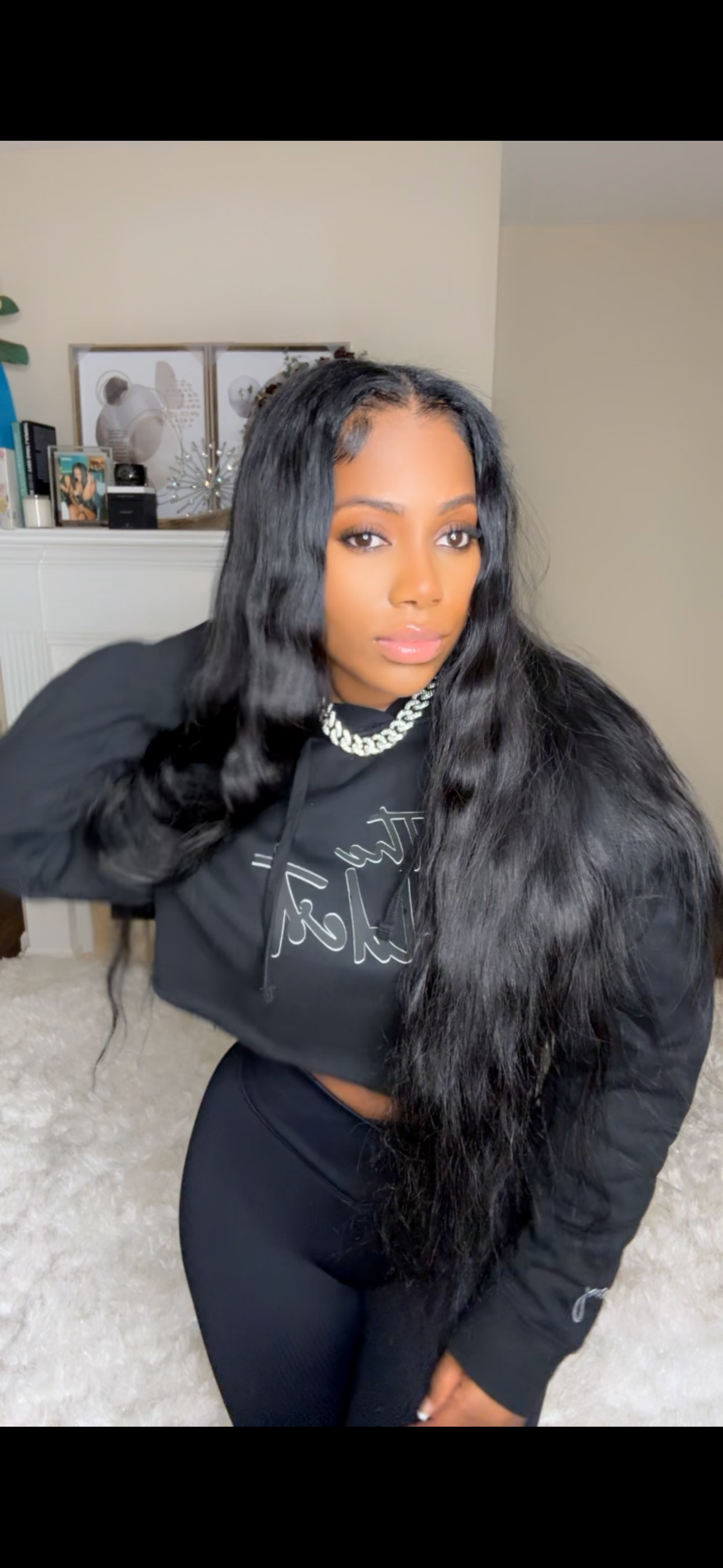 The Coldest Cropped Signature Hoodie