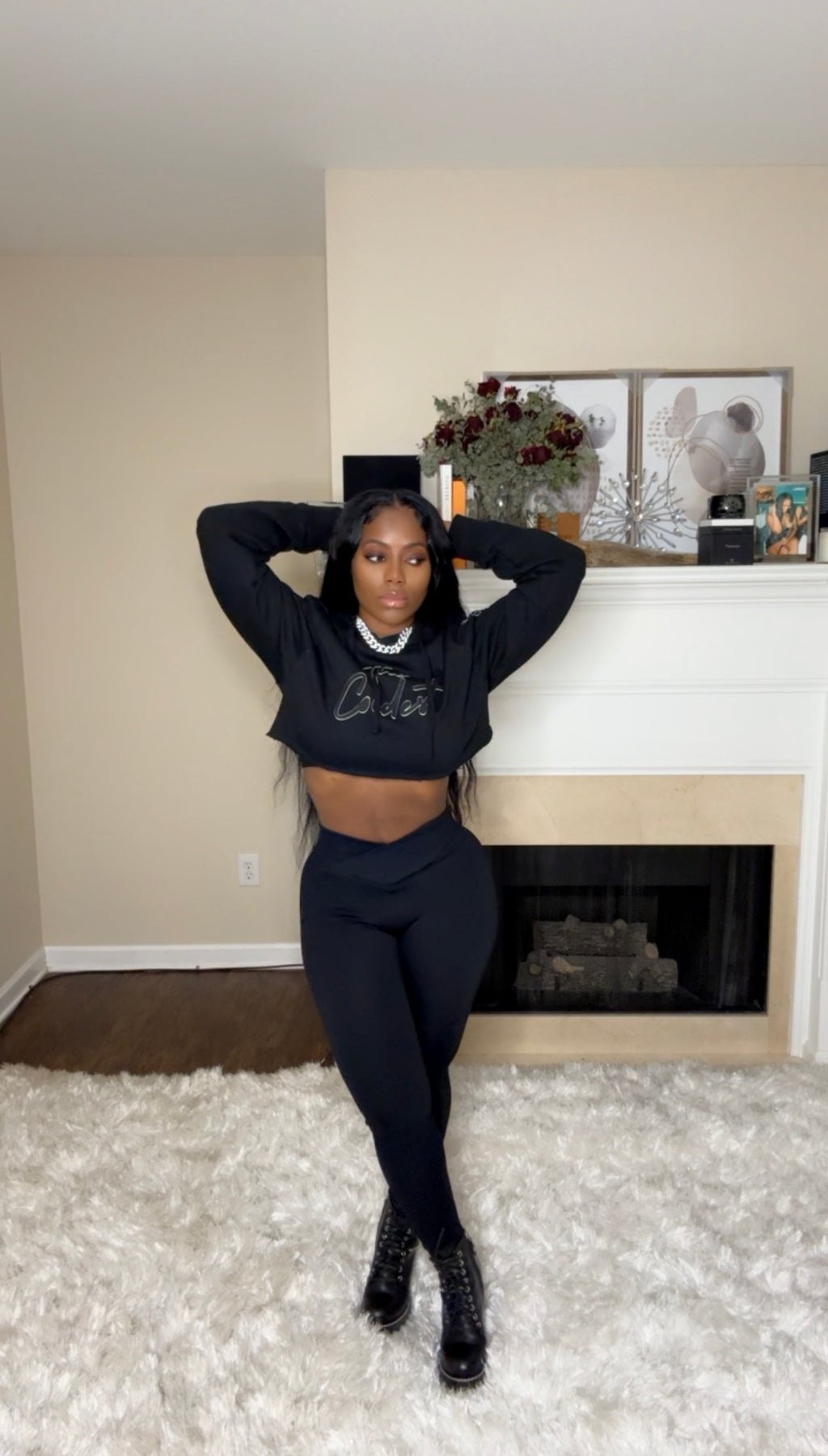 The Coldest Signature Cropped Hoodie