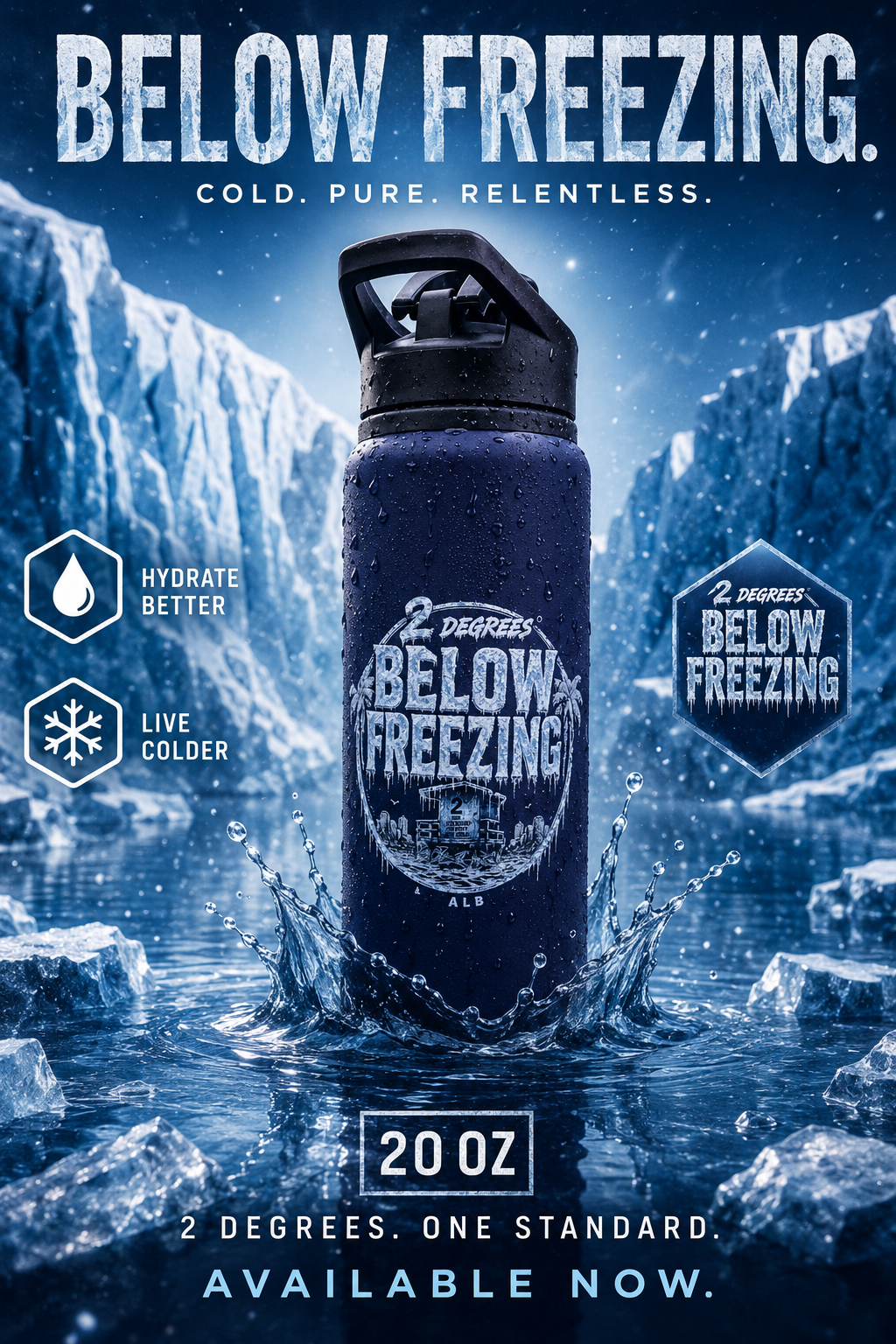 Below Freezing Water Bottle